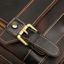 Load image into Gallery viewer, Mens Convertible Leather School Backpack Sling Bag
