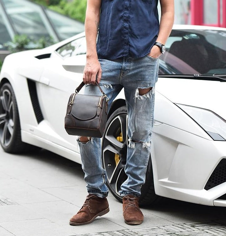 Small Leather Camera Bag - Leather Camera Lens Case