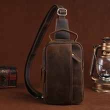 Load image into Gallery viewer, Leather Small Sling Bag for Men
