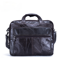Load image into Gallery viewer, Vintage Men Leather Business Briefcases Laptop
