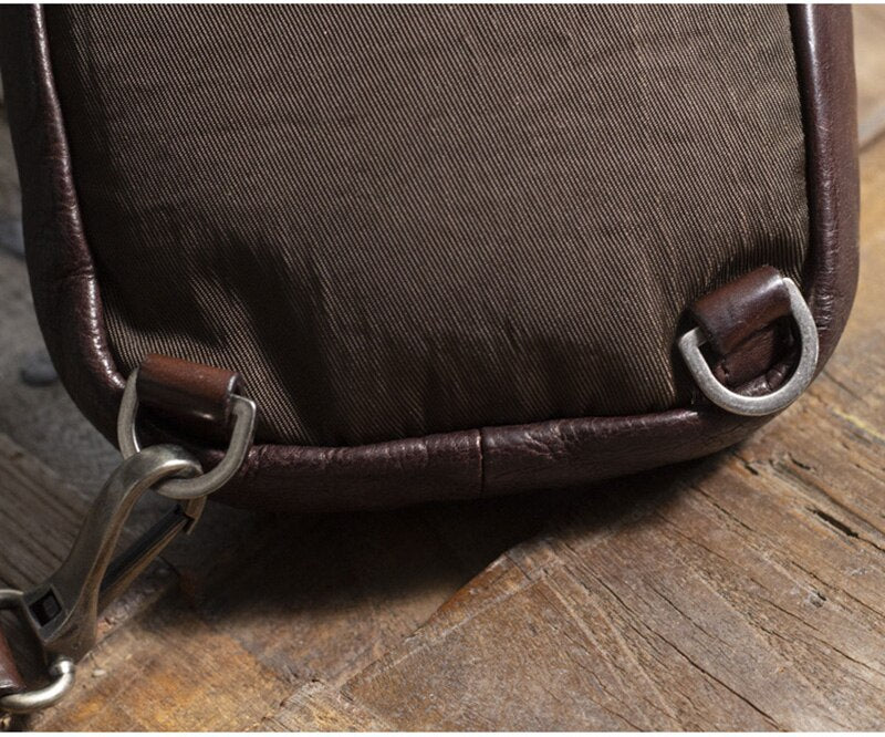 Mens Leather Cross Body Sling Bag