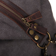 Load image into Gallery viewer, Vintage Canvas Leather Travel Duffel Bag

