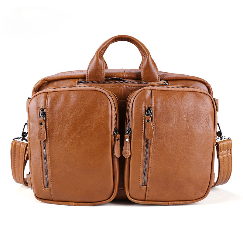 Vintage Men Multi Functional Backpack Business Briefcase