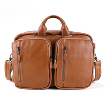 Load image into Gallery viewer, Vintage Men Multi Functional Backpack Business Briefcase
