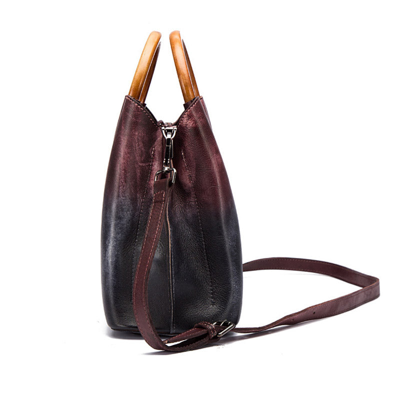 Unique Dyed Leather Women Handbag Purse for Women
