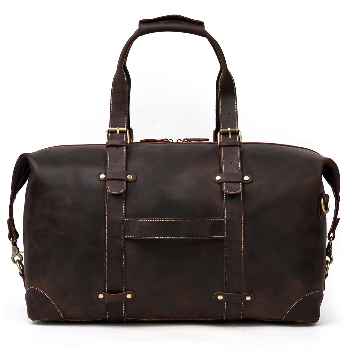 Crazy Horse Travel Weekender Leather Duffel Bag