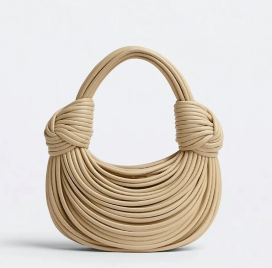 Genuine Leather Double Knot Bag