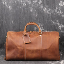 Load image into Gallery viewer, Large Leather Duffel bag
