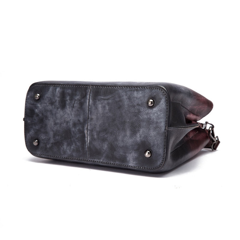Unique Dyed Leather Women Handbag Purse for Women