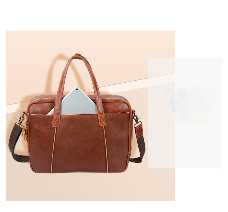 Vintage Leather Portable Briefcase