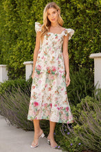 Load image into Gallery viewer, Floral Hollow Out Lace Midi Dress
