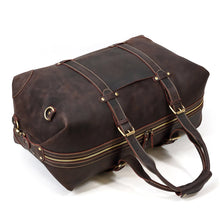 Load image into Gallery viewer, Crazy Horse Travel Weekender Leather Duffel Bag
