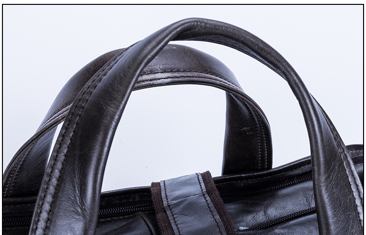 Men's Handmade Leather Business Briefcase