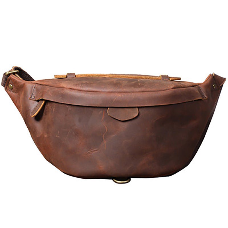 Classic Leather Vintage Cross Body Sling Bag for Men