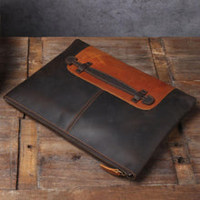 Load image into Gallery viewer, Simple Leather Laptop Handbag
