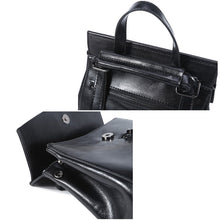 Load image into Gallery viewer, Brown Zipper Convertible Leather Backpack
