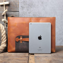 Load image into Gallery viewer, Simple Leather Laptop Handbag
