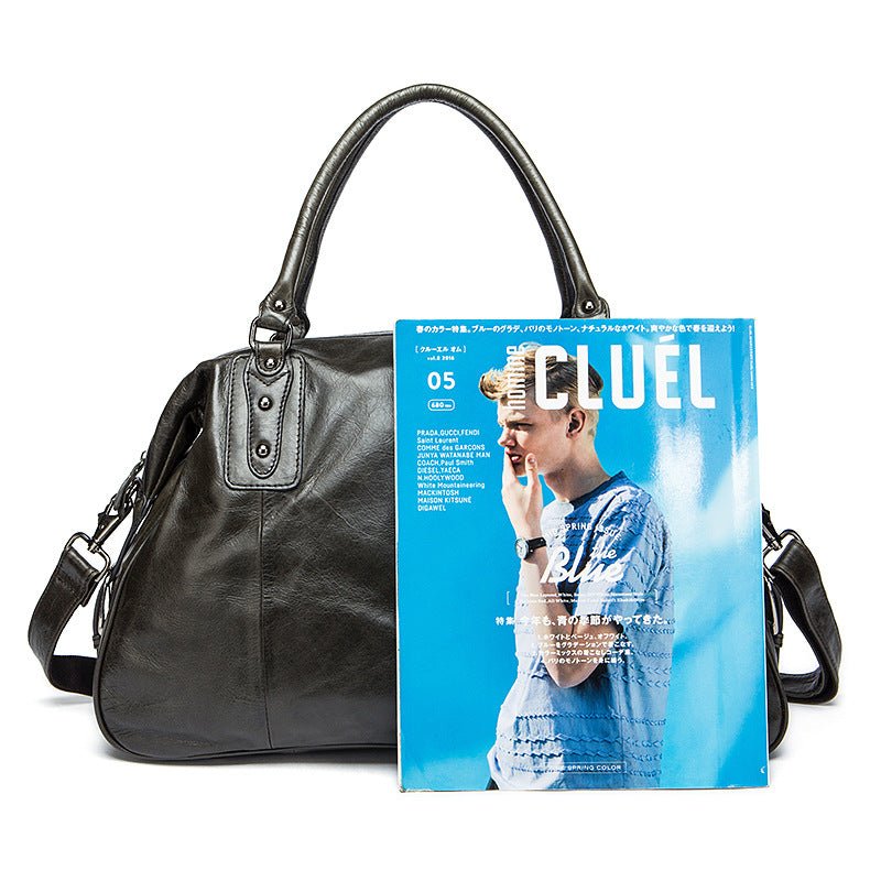 Vintage Leather Travel Weekender Bag for Mens/ Womens