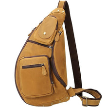 Load image into Gallery viewer, Cowhide Leather Cross Body Sling Bag for Men
