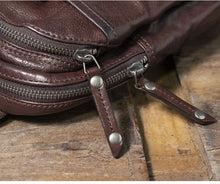 Load image into Gallery viewer, Mens Leather Cross Body Sling Bag
