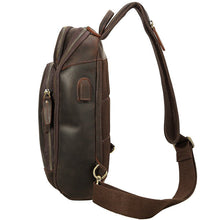 Load image into Gallery viewer, Leather Sling Crossbody Shoulder Bag
