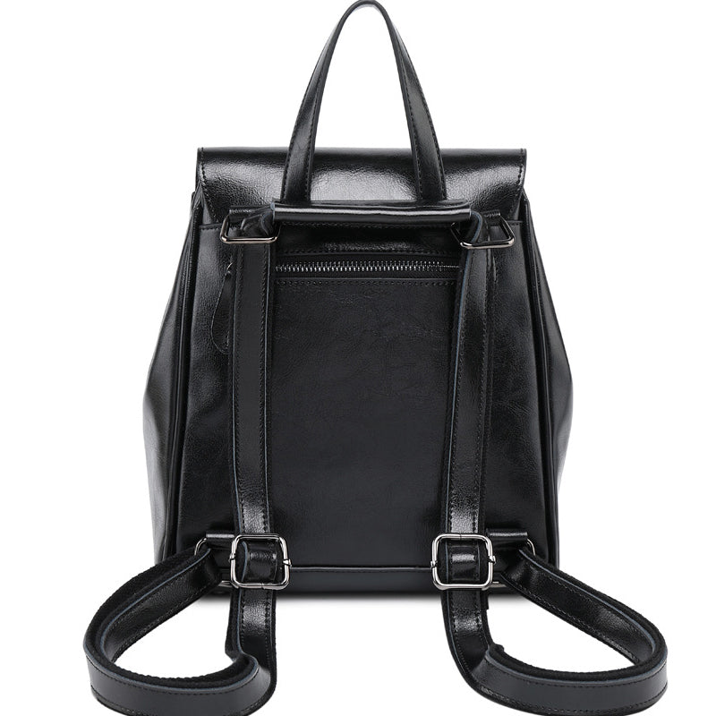 Top Grain Leather Backpack Ladies Leather Travel Backpacks Christmas Gift For Her