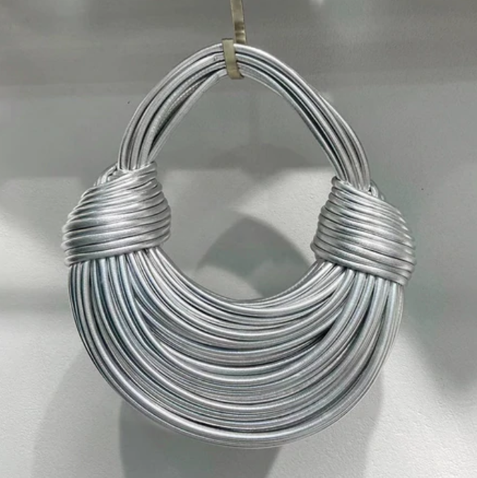 Genuine Leather Double Knot Bag