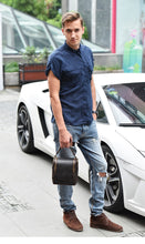 Load image into Gallery viewer, Small Leather Camera Bag - Leather Camera Lens Case
