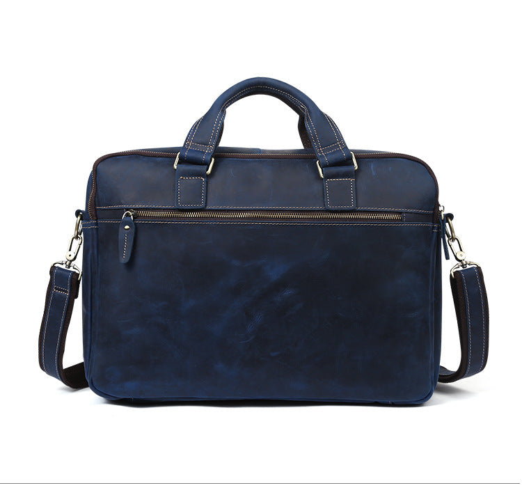 Classic Men Vintage Leather Business Briefcase