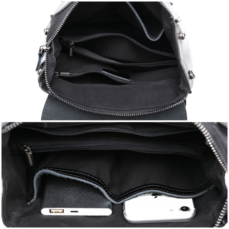 Top Grain Leather Backpack Ladies Leather Travel Backpacks Christmas Gift For Her