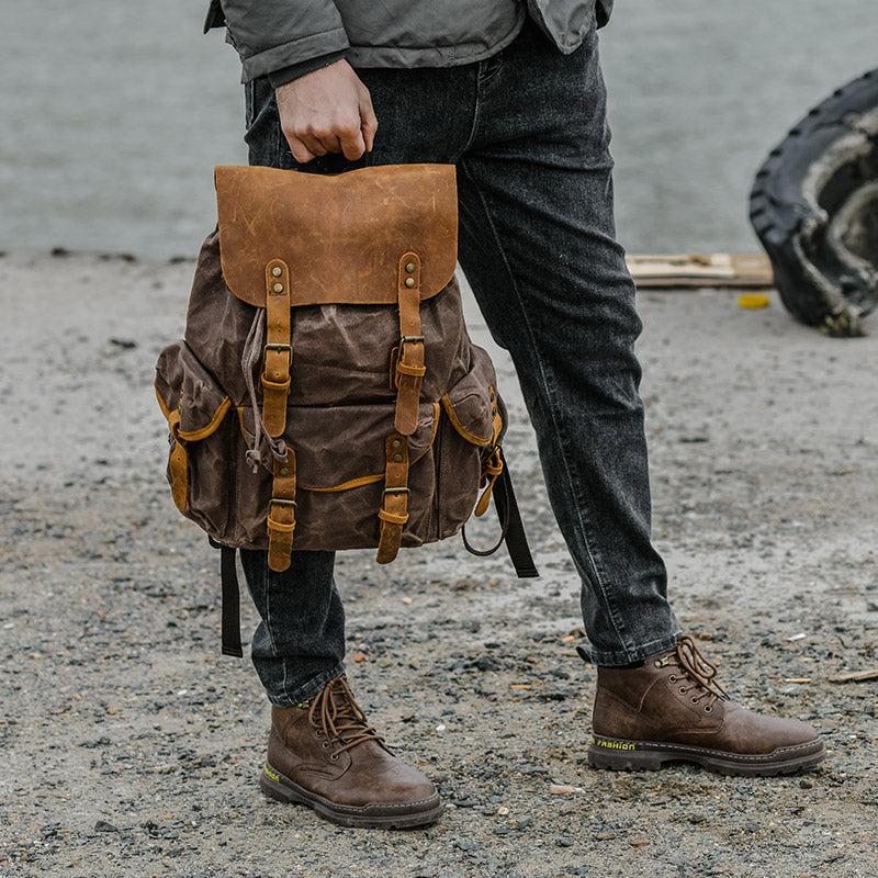 Men’s Leisure School Canvas Bag Large Capacity