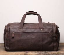 Load image into Gallery viewer, Men&#39;s Leather Travel Duffel Bag
