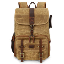 Load image into Gallery viewer, Waterproof Canvas Camera Backpack Photography Bag
