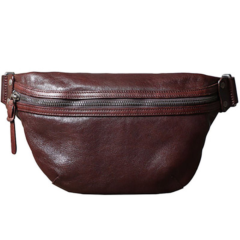 Cowhide Leather Sling Bag for Men