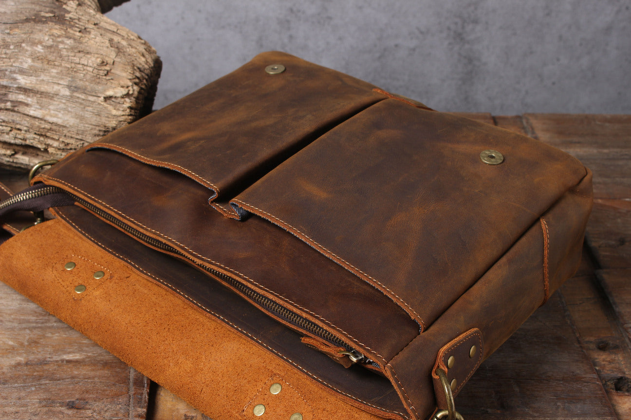 Brown Vinatge Shoulder Bag