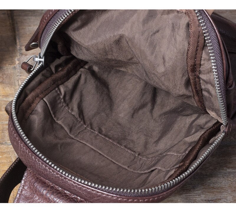 Mens Leather Cross Body Sling Bag