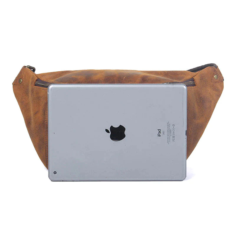 Classic Leather Crossbody Sling Bag for Men