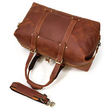Load image into Gallery viewer, Crazy Horse Travel Weekender Leather Duffel Bag
