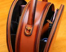 Load image into Gallery viewer, Bee Leather Circle Bag Crossbody Bags Shoulder Bag Purses for Women
