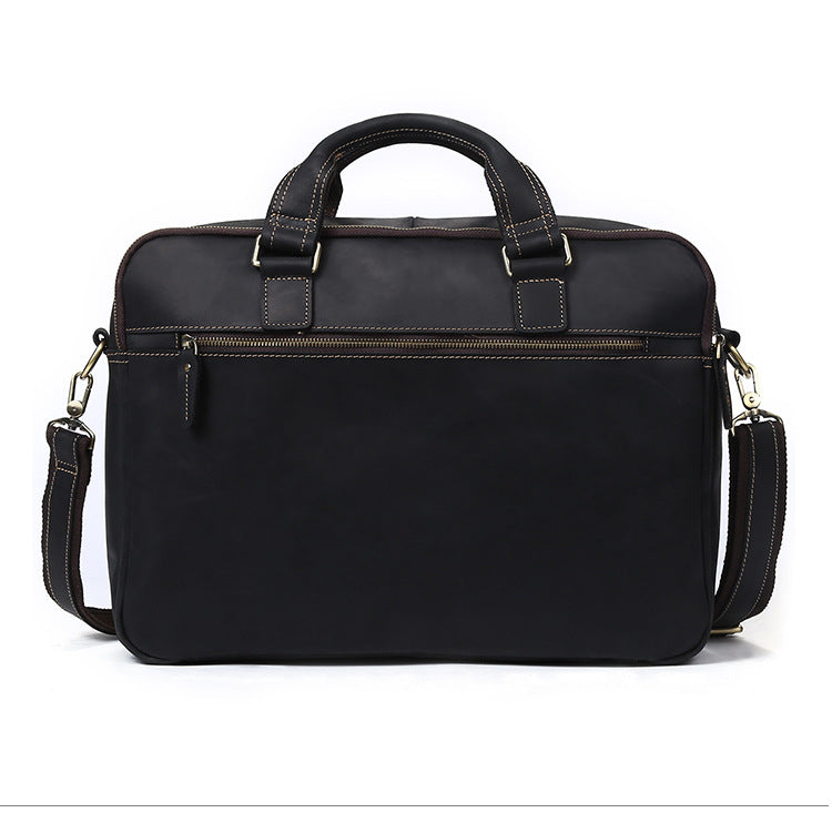 Classic Men Vintage Leather Business Briefcase