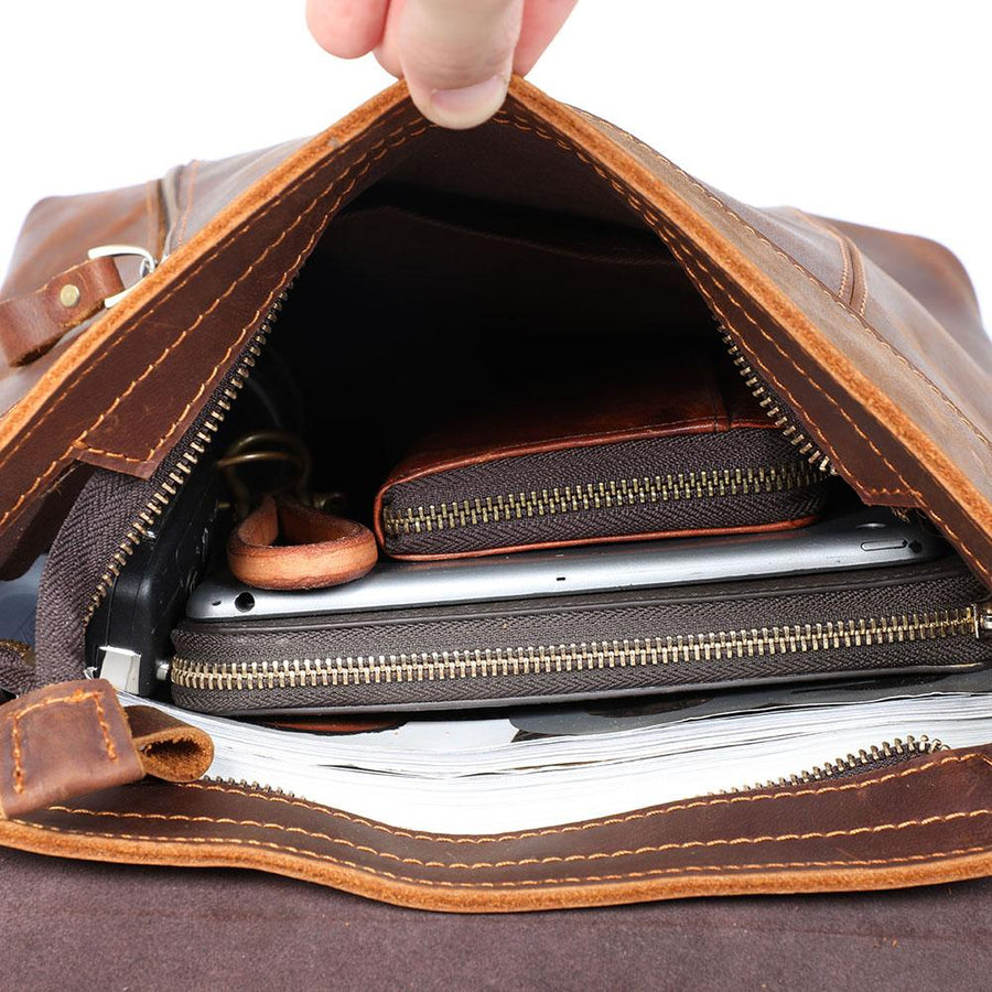 Small Leather School  Backpack