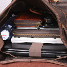 Load image into Gallery viewer, Classic Full Grain Leather School Backpack
