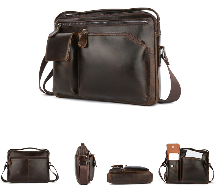 Fashion Small Casual Leather Briefcase