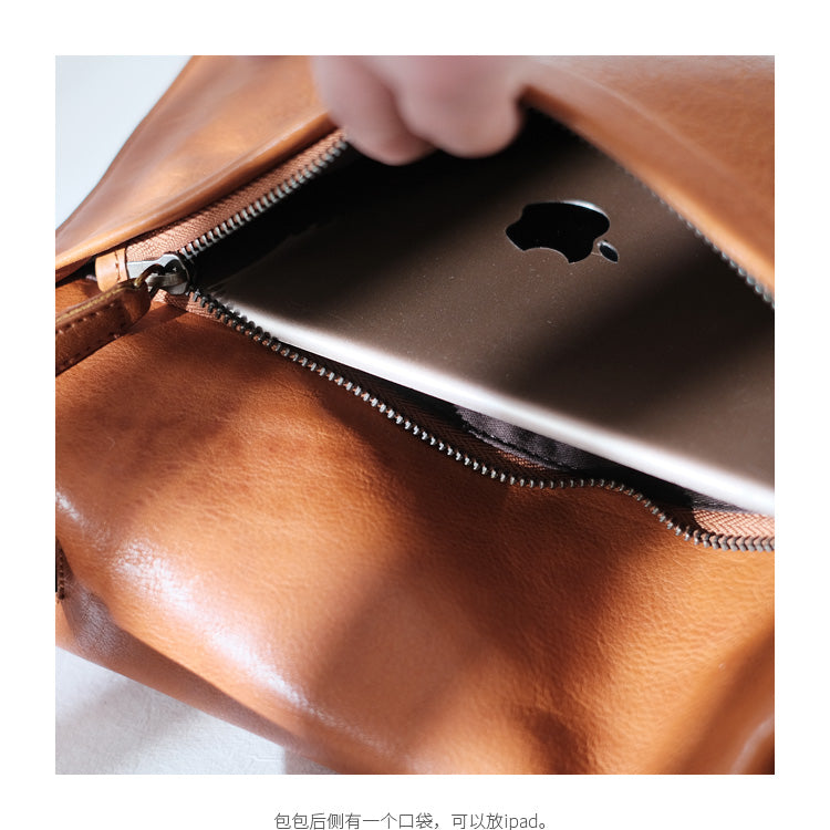 Modern Womens Brown Leather Satchels Leather Messenger Bag For Women