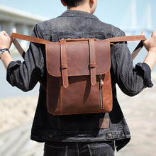 Load image into Gallery viewer, Small Leather School  Backpack
