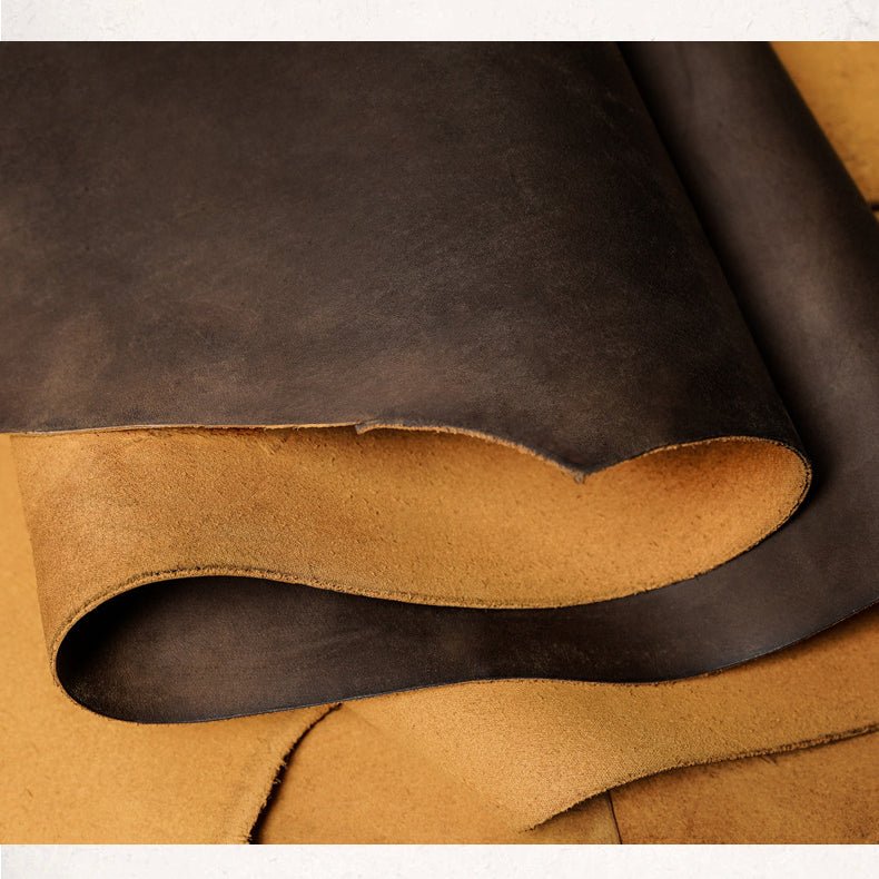 Leather Large Travel Weekender Duffel Bag with Laptop Compartment