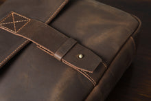 Load image into Gallery viewer, Retro Small Brown Messenger Shoulder Bag
