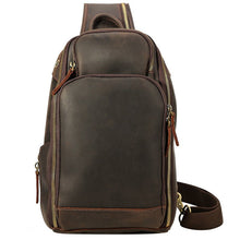 Load image into Gallery viewer, Leather Sling Crossbody Shoulder Bag
