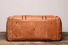 Load image into Gallery viewer, Men&#39;s Leather Travel Duffel Bag
