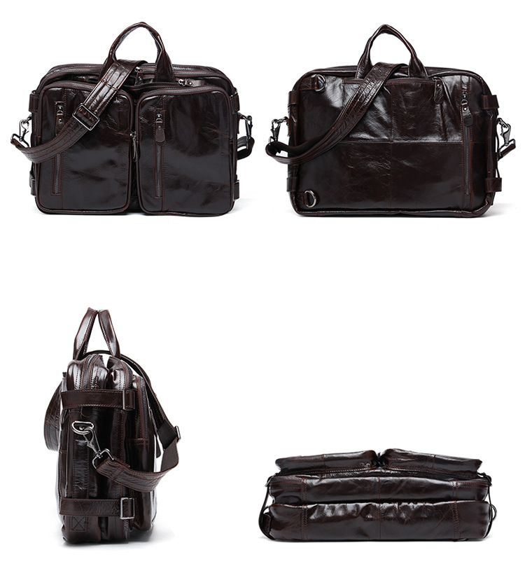 Vintage Men Multi Functional Backpack Business Briefcase